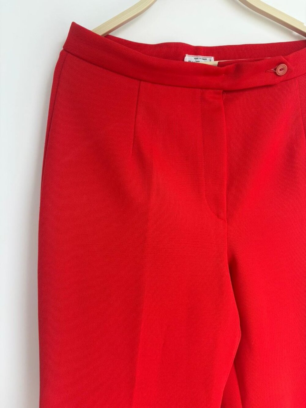 Vintage Pant-Man Red High-Waisted Trousers Made in Canada